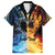 Personalised Polynesian Heart In Fire And Water Family Matching Tank Maxi Dress and Hawaiian Shirt Romantic Elements