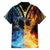 Personalised Polynesian Heart In Fire And Water Family Matching Tank Maxi Dress and Hawaiian Shirt Romantic Elements