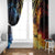 Personalised Polynesian Heart In Fire And Water Window Curtain Romantic Elements