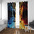 Personalised Polynesian Heart In Fire And Water Window Curtain Romantic Elements