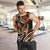 Personalised Polynesian Fiery Heart Men Tank Top Passionate Love
