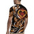 Personalised Polynesian Fiery Heart Rugby Jersey Passionate Love