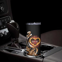 Personalised Polynesian Fiery Heart Skinny Tumbler Passionate Love