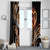 Personalised Polynesian Fiery Heart Window Curtain Passionate Love