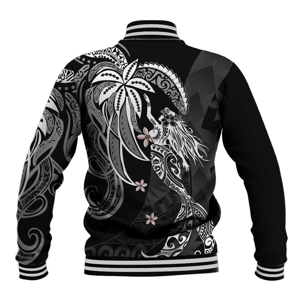 Polynesian Mermaid Plumeria Tribal Tattoo Baseball Jacket LT01 - Polynesian Pride