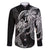 Polynesian Mermaid Plumeria Tribal Tattoo Family Matching Short Sleeve Bodycon Dress and Hawaiian Shirt