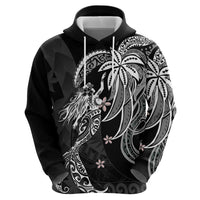 Polynesian Mermaid Plumeria Tribal Tattoo Hoodie