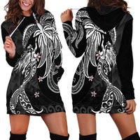 Polynesian Mermaid Plumeria Tribal Tattoo Hoodie Dress
