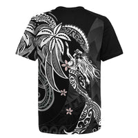 Polynesian Mermaid Plumeria Tribal Tattoo Rugby Jersey
