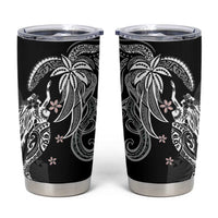 Polynesian Mermaid Plumeria Tribal Tattoo Tumbler Cup