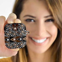 Fiji Brown Masi Pattern AirPods Case Fijian Tapa