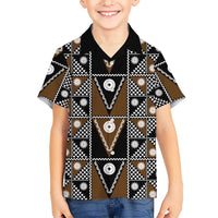 Fiji Brown Masi Pattern Hawaiian Shirt Fijian Tapa