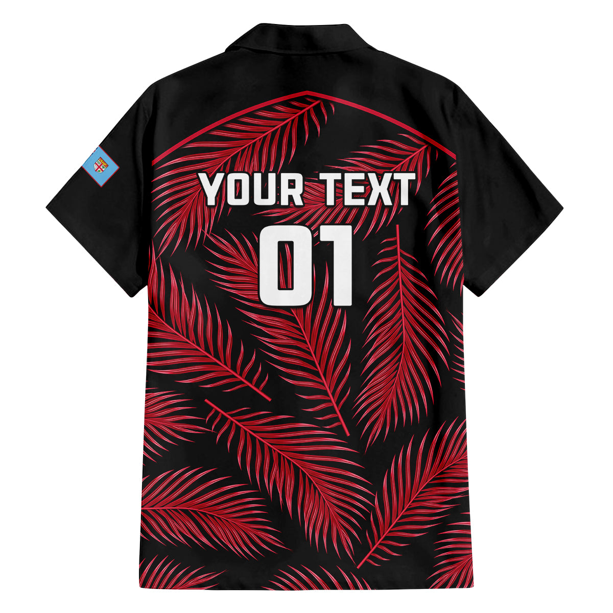 custom-fiji-rugby-family-matching-tank-maxi-dress-and-hawaiian-shirt-flying-fijians-red-palm-tree-version