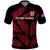 Custom Fiji Rugby Polo Shirt Flying Fijians Red Palm Tree Version LT01 Black - Polynesian Pride