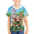 Hawaii Christmas Santa Claus Family Matching Short Sleeve Bodycon Dress and Hawaiian Shirt Mele Kalikimaka Tropical Beach