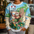 Hawaii Christmas Santa Claus Kid Ugly Christmas Sweater Mele Kalikimaka Tropical Beach