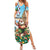 Hawaii Christmas Santa Claus Summer Maxi Dress Mele Kalikimaka Tropical Beach