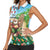 Hawaii Christmas Santa Claus Women Sleeveless Polo Shirt Mele Kalikimaka Tropical Beach