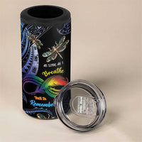 Personalised Polynesian Memorial 4 in 1 Can Cooler Tumbler As Long As I Breathe You'll Be Remembered