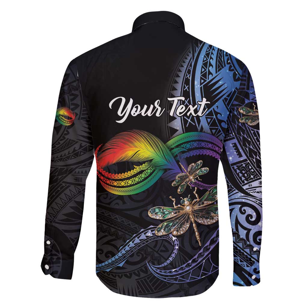 Personalised Polynesian Memorial Family Matching Long Sleeve Bodycon Dress and Hawaiian Shirt As Long As I Breathe You'll Be Remembered LT01 - Polynesian Pride