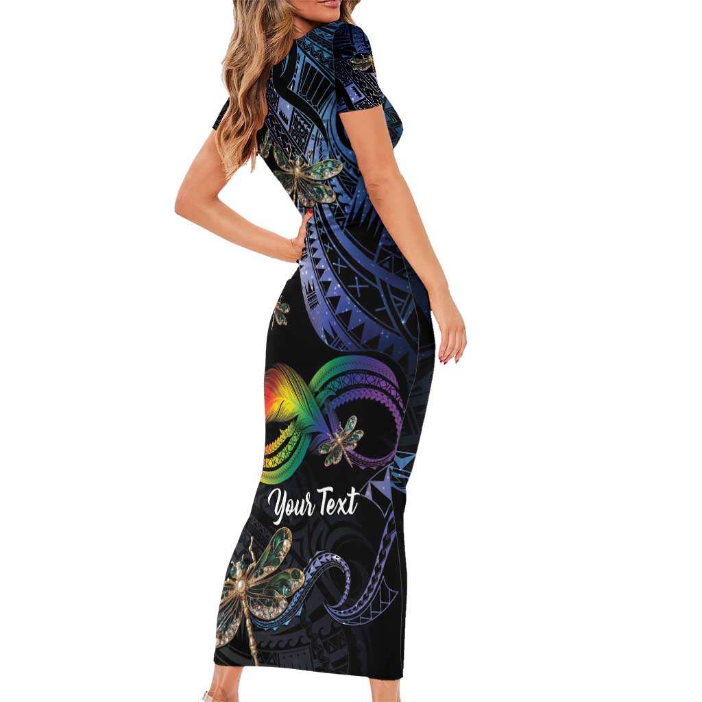 Personalised Polynesian Memorial Family Matching Short Sleeve Bodycon Dress and Hawaiian Shirt As Long As I Breathe You'll Be Remembered LT01 - Polynesian Pride