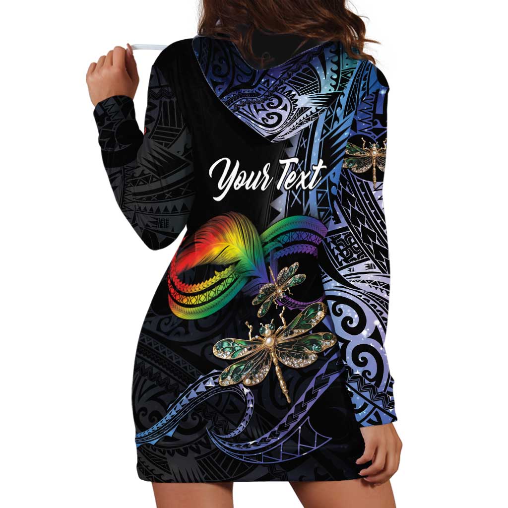 Personalised Polynesian Memorial Hoodie Dress As Long As I Breathe You'll Be Remembered