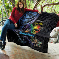 Polynesian Memorial Quilt As Long As I Breathe You'll Be Remembered