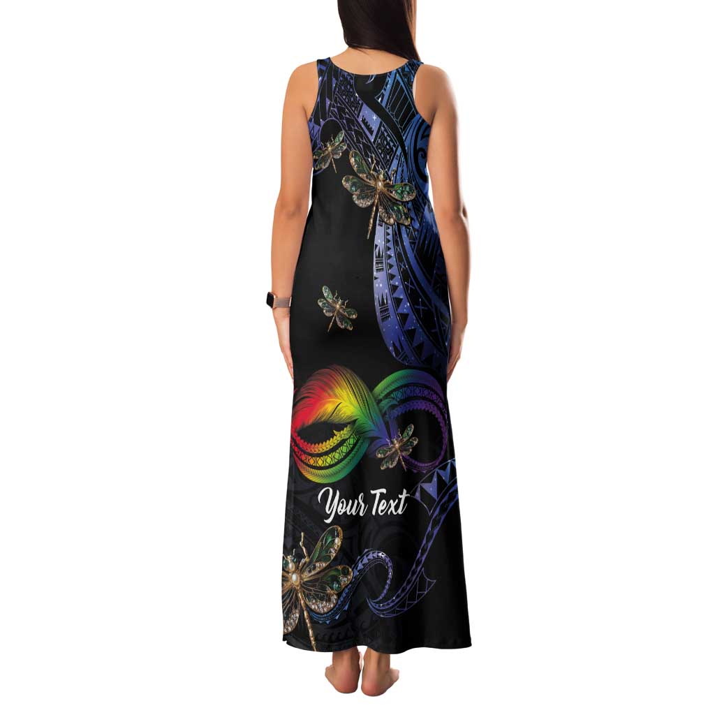 Personalised Polynesian Memorial Tank Maxi Dress As Long As I Breathe You'll Be Remembered