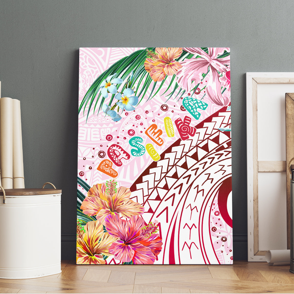 Pasifika Festival Canvas Wall Art Tribal Pattern Tropical Style