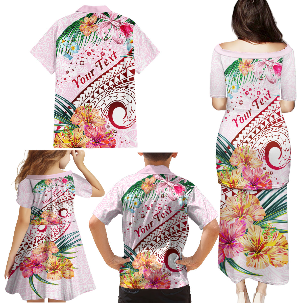 Pasifika Festival Family Matching Puletasi and Hawaiian Shirt Tribal Pattern Tropical Style LT01 - Polynesian Pride