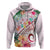 Pasifika Festival Hoodie Tribal Pattern Tropical Style LT01 Pullover Hoodie Pink - Polynesian Pride