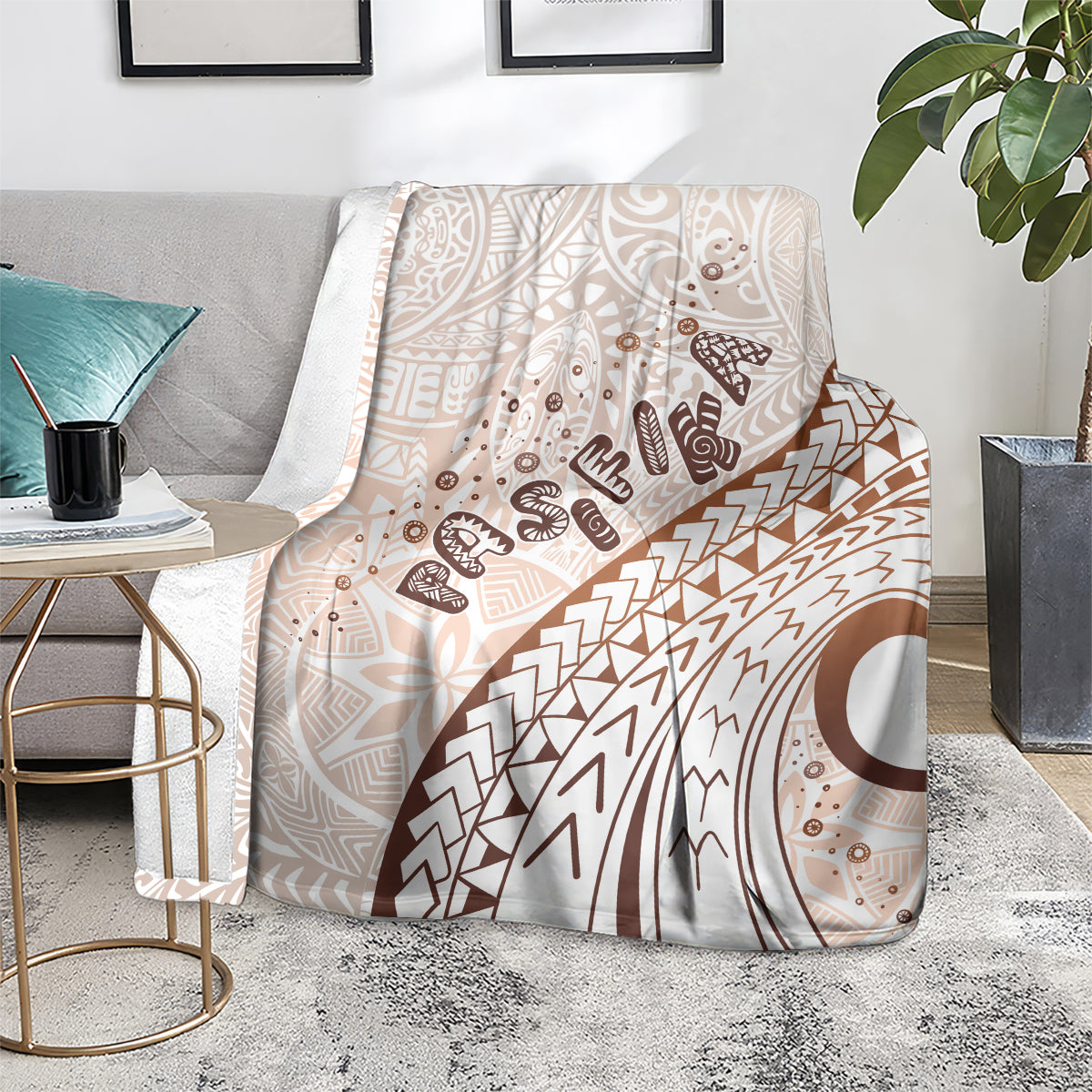 Pasifika Festival Blanket Vintage Tribal Pattern