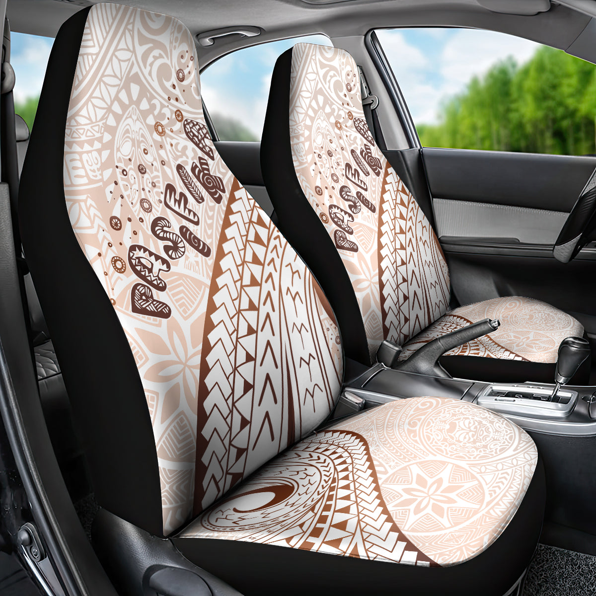 Pasifika Festival Car Seat Cover Vintage Tribal Pattern