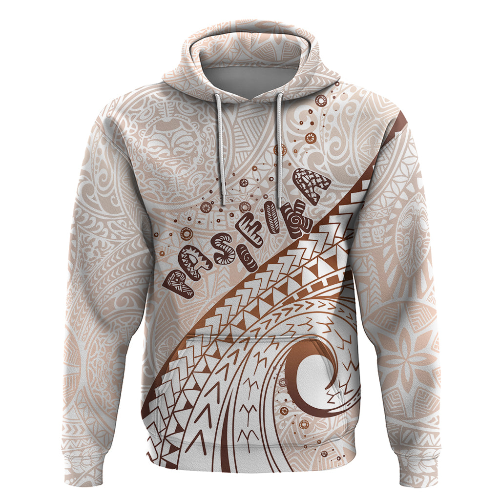 Pasifika Festival Hoodie Vintage Tribal Pattern LT01 Pullover Hoodie Brown - Polynesian Pride