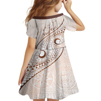 Pasifika Festival Kid Short Sleeve Dress Vintage Tribal Pattern LT01 - Polynesian Pride
