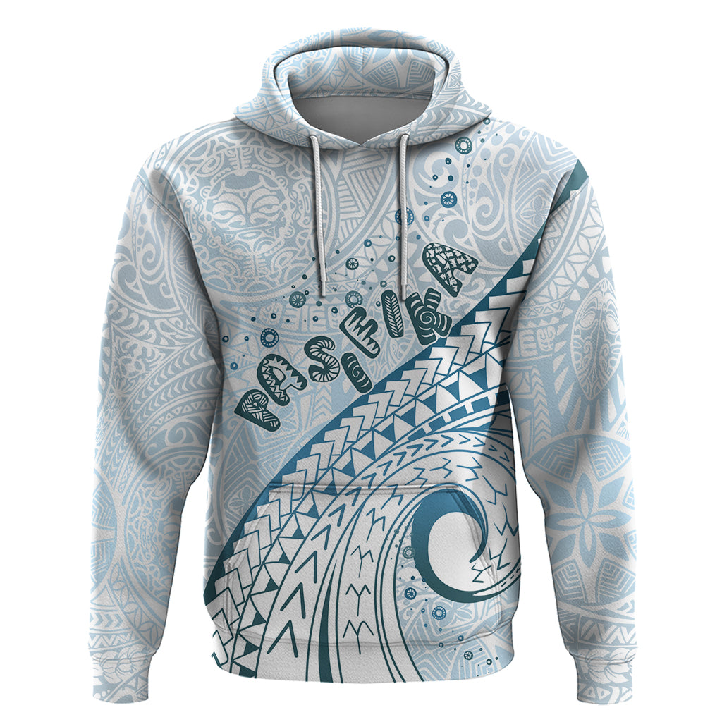 Pasifika Festival Hoodie Tribal Pattern Blue Version LT01 Pullover Hoodie Blue - Polynesian Pride