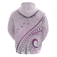Pasifika Festival Hoodie Tribal Pattern Lilac Version LT01 - Polynesian Pride