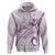 Pasifika Festival Hoodie Tribal Pattern Lilac Version LT01 Zip Hoodie Purple - Polynesian Pride