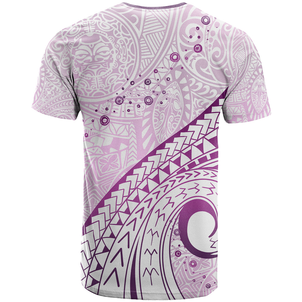 Pasifika Festival T Shirt Tribal Pattern Lilac Version LT01 - Polynesian Pride