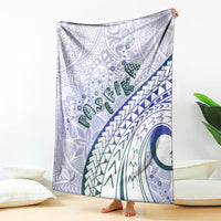 Pasifika Festival Blanket Tribal Pattern Violet Version