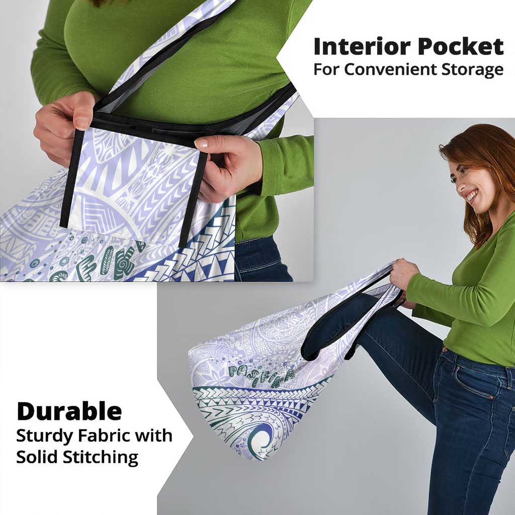 Pasifika Festival Grocery Bag Tribal Pattern Violet Version