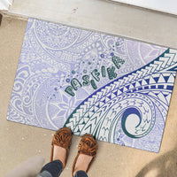 Pasifika Festival Rubber Doormat Tribal Pattern Violet Version