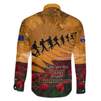 ANZAC Day 2024 Family Matching Puletasi and Hawaiian Shirt Silver Fern With A Trumpet Soldier LT01 - Polynesian Pride