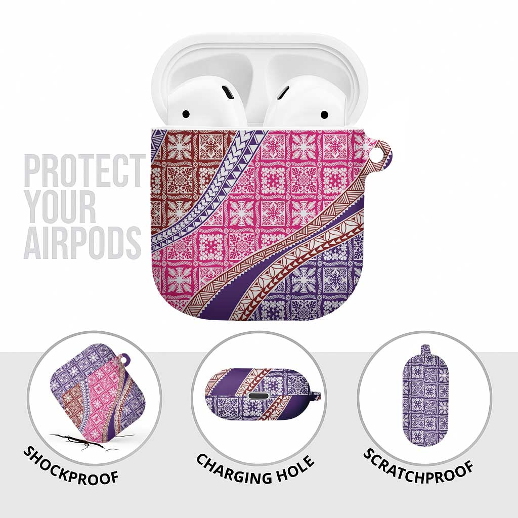 Hawaiian Quilt Pattern AirPods Case Sweet Color Mixed - Polynesian Pride
