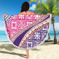 Hawaiian Quilt Pattern Beach Blanket Sweet Color Mixed - Polynesian Pride