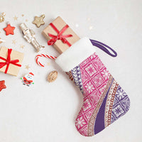 Hawaiian Quilt Pattern Christmas Stocking Sweet Color Mixed - Polynesian Pride