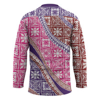 Hawaiian Quilt Pattern Hockey Jersey Sweet Color Mixed - Polynesian Pride