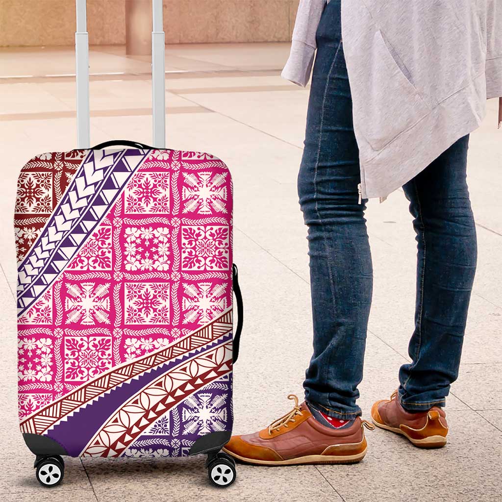 Hawaiian Quilt Pattern Luggage Cover Sweet Color Mixed - Polynesian Pride