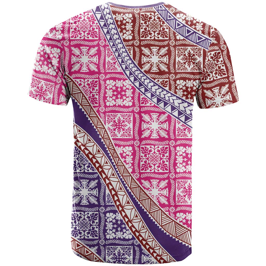 Hawaiian Quilt Pattern T Shirt Sweet Color Mixed - Polynesian Pride