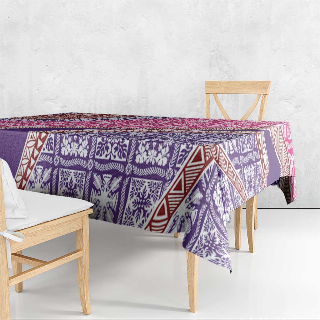 Hawaiian Quilt Pattern Tablecloth Sweet Color Mixed - Polynesian Pride
